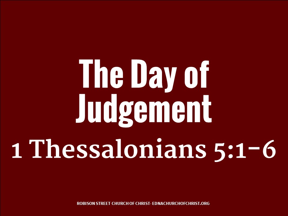 The Day of the Judgement